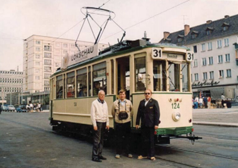 Nr. 124 "Niesky" 1985 zum Eisenbahnjubiläum in Magdeburg