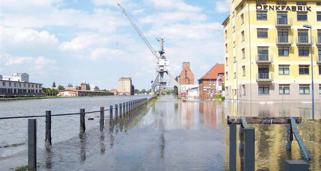 Hochwasser im Wissenschaftshafen